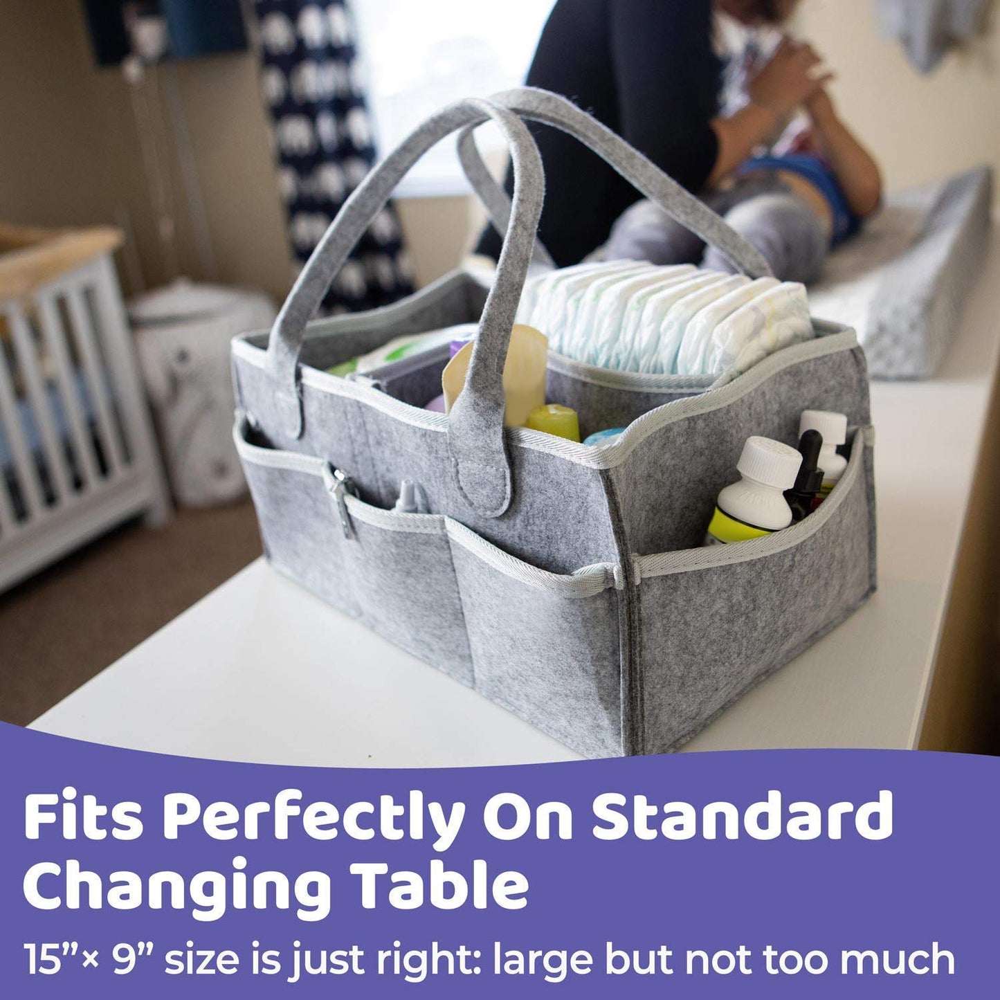 Baby Diaper Organizer - Keep Essentials Organized & Within Reach