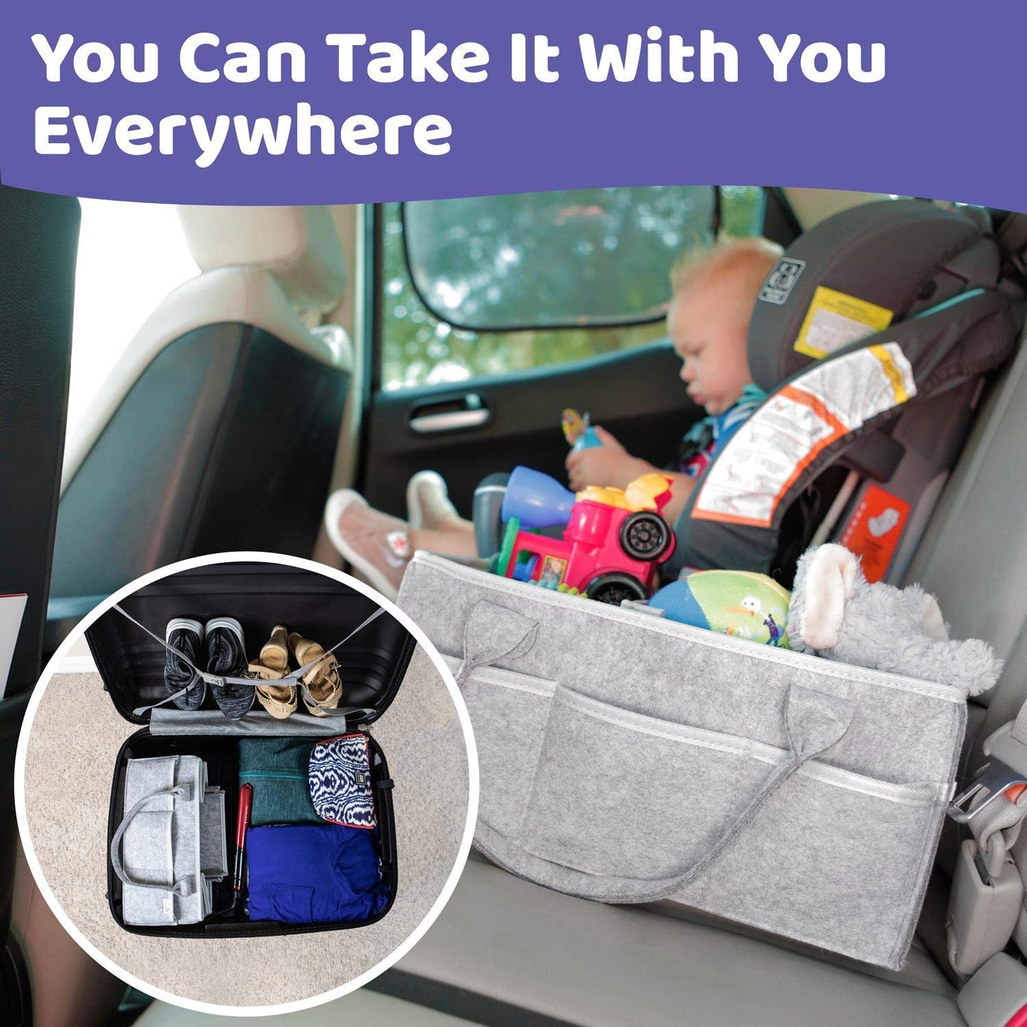 Baby Diaper Organizer - Keep Essentials Organized & Within Reach